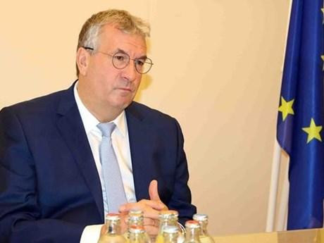Pierre-Yves Jeholet, ministro-presidente de la Federación Valonia-Bruselas. (Fotografía: VNA)