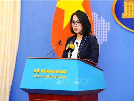 La portavoz del Ministerio de Relaciones Exteriores de Vietnam, Pham Thu Hang. (Foto: VNA)