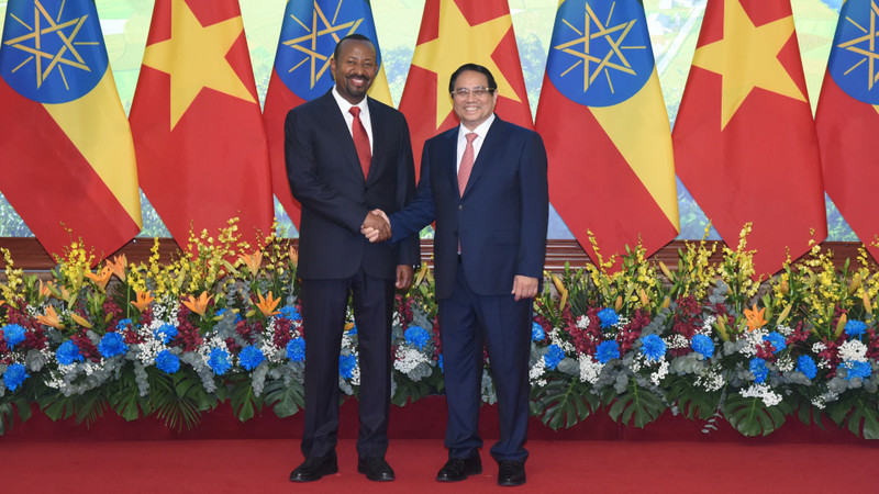 [Foto] Primer ministro vietnamita y su par etíope sostienen conversaciones 