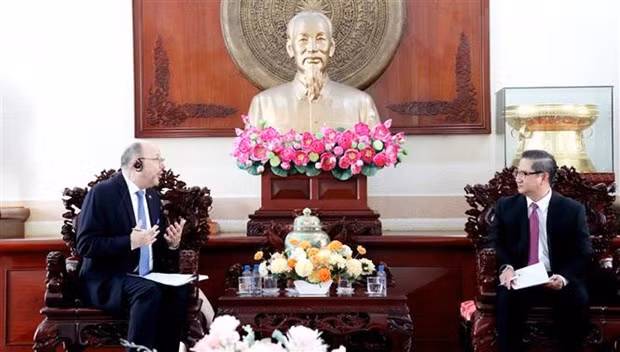 En el encuentro. (Foto: VNA)