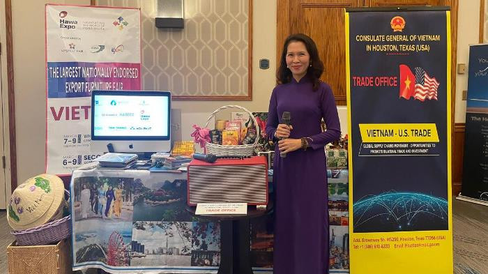 El stand sobre las marcas de las corporaciones, asociaciones y grandes empresas y de productos vietnamitas. (Foto: vietnet24.vn)
