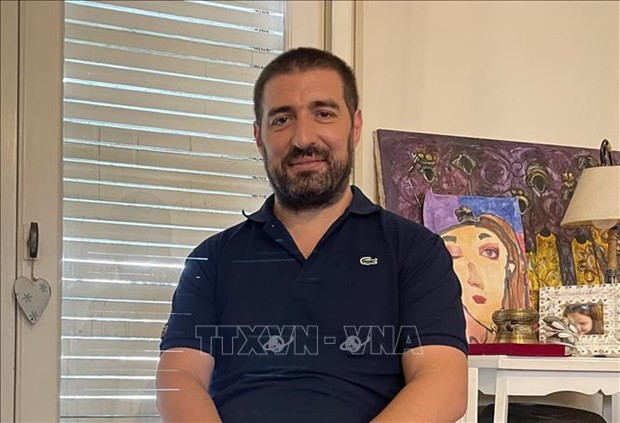 El periodista Gastón Fiorda. (Foto: VNA) 