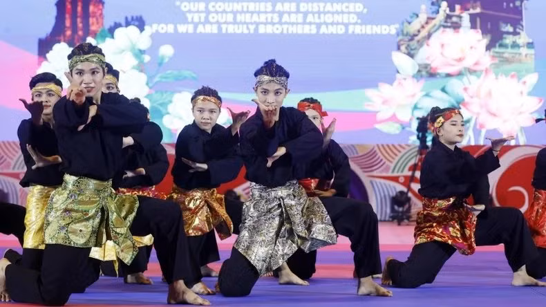 Actuación de Pencak Silat. (Foto: VNA)