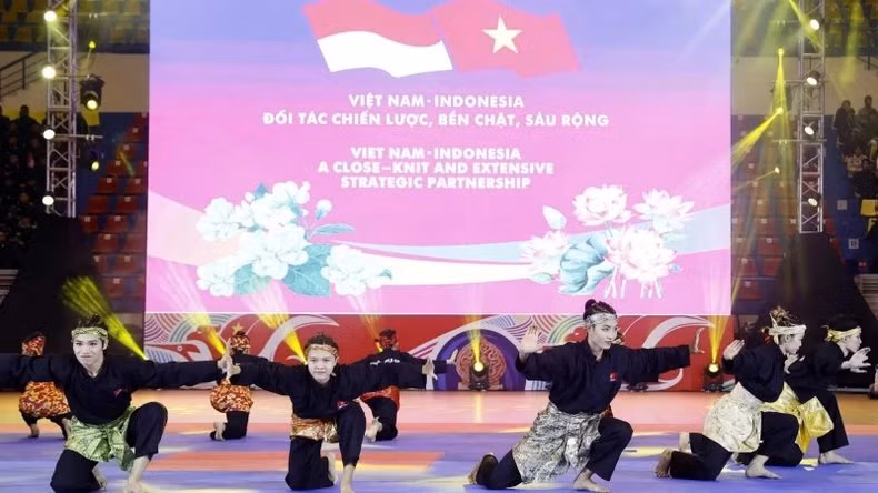 Actuación de Pencak Silat. (Foto:VNA)
