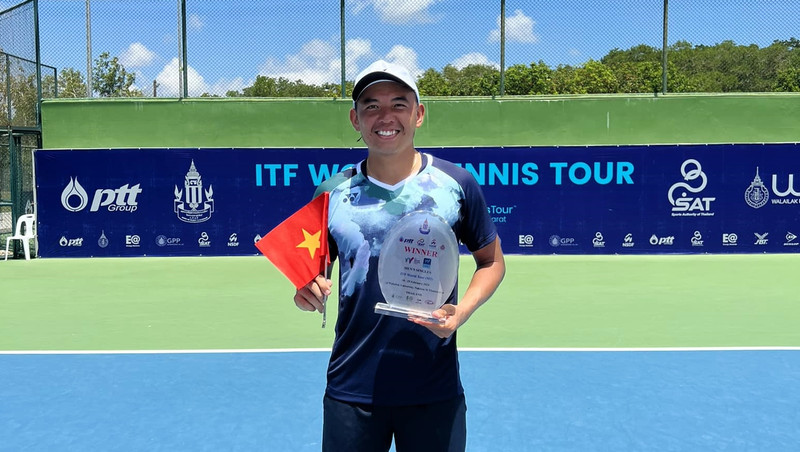 El mejor tenista vietnamita, Ly Hoang Nam (Foto: FBNV)