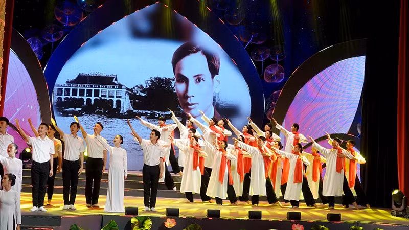 Actuación artística en el evento. 