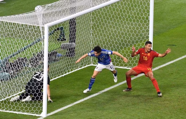 Partido entre Japón y España. (Fotografía: Reuters)