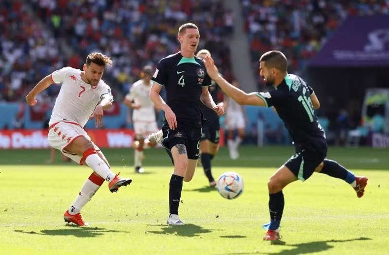 El duelo entre Australia y Tunez. (Fotografía: FIFA)