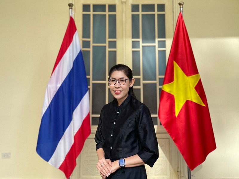 La embajadora tailandesa en Vietnam, Urawadee Sriphiromya. (Foto: VNA)