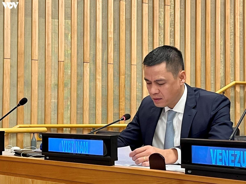 El embajador Dang Hoang Giang, representante permanente de Vietnam ante las Naciones Unidas. (Fotografía: VOV)