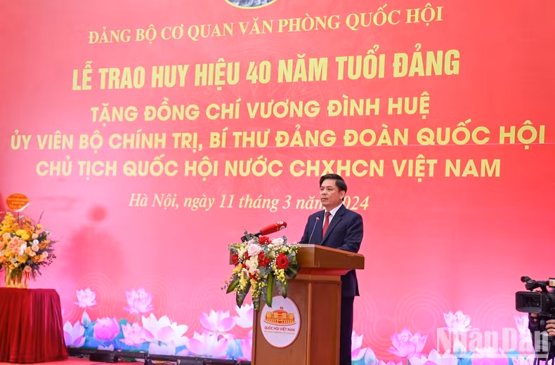 El secretario del PCV en el Bloque de Órganos Centrales, Nguyen Van The.