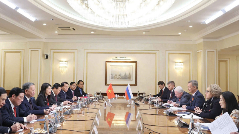 En la reunión. (Foto: VNA)