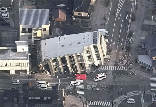 El terremoto en Japón deja al menos 48 muertes. (Foto: VNA) 