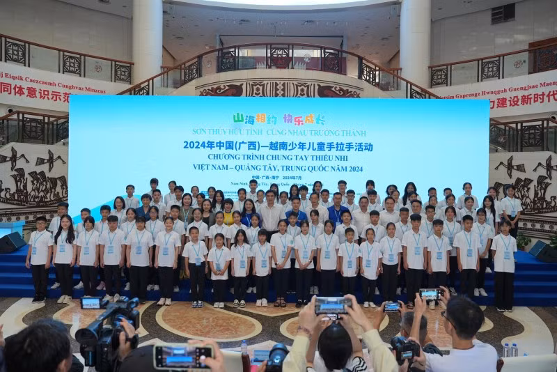 Delegados vietnamitas en el evento. 