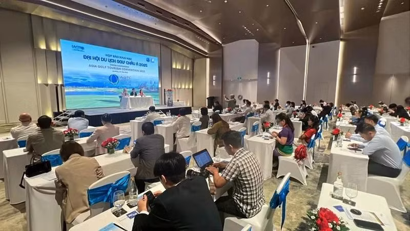 Panorama de la rueda de prensa. (Foto: VNA)