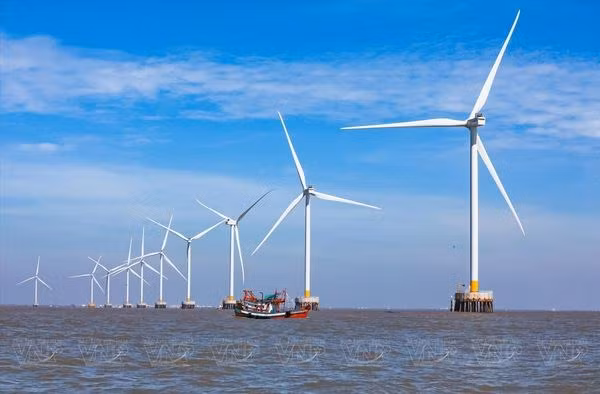 Campo de energía eólica de Tan Thuan. (Foto: VNA)