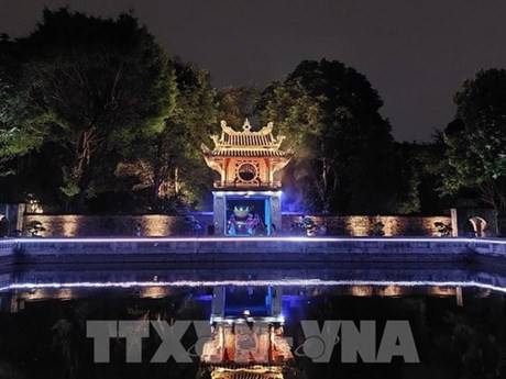 Una vista del Templo de Literatura (Van Mieu)-Quoc Tu Giam (Foto: VNA)