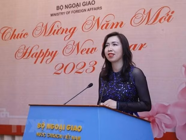La viceministra de Relaciones Exteriores de Vietnam Le Thi Thu Hang. (Fotografía: VNA)