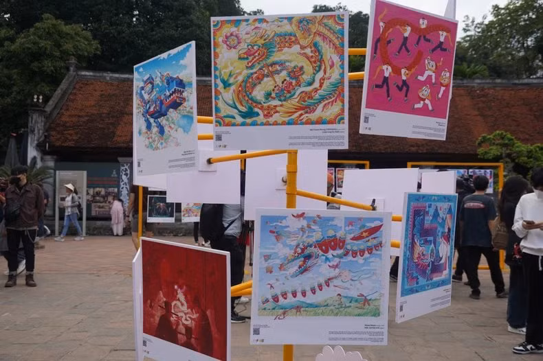 Obras en la exposición.
