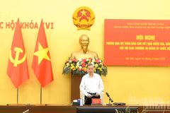 El secretario general del Partido Comunista y presidente de Vietnam, To Lam, interviene en la conferencia. (Foto: Nhan Dan)