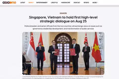 Medios singapurenses destacan el primer Diálogo Estratégico entre Vietnam y Singapur. (Foto: VNA)