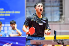 Nguyen Anh Tu celebra tras conseguir los puntos decisivos. (Foto: THE DAI)