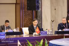 El viceministro de Ciencia y Tecnología de Vietnam, Hoang Minh, en el evento. (Foto: VNA)