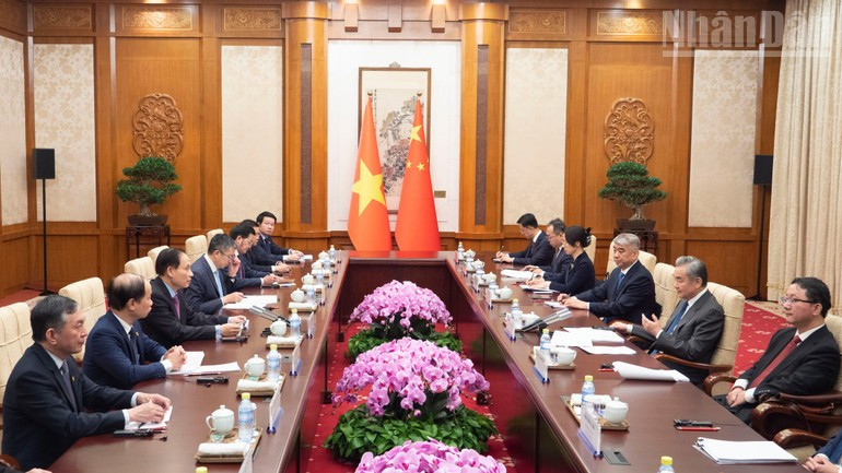 Vista de la reunión. (Foto: Nhan Dan)