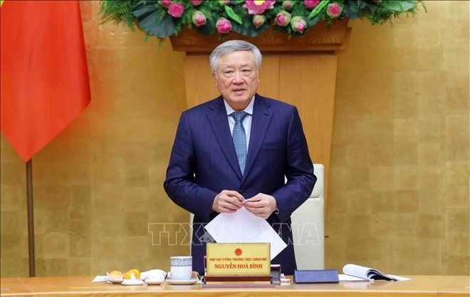 Nguyen Hoa Binh, miembro del Buró Político del Comité Central del Partido, subsecretario permanente del Comité del Partido en el Gobierno y viceprimer ministro permanente. (Foto: VNA)