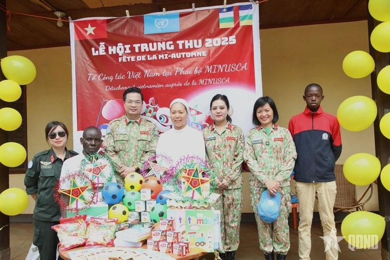 Regalos preparados por el equipo del Ministerio de Defensa de Vietnam en la Minusca. (Foto: qdnd.vn)