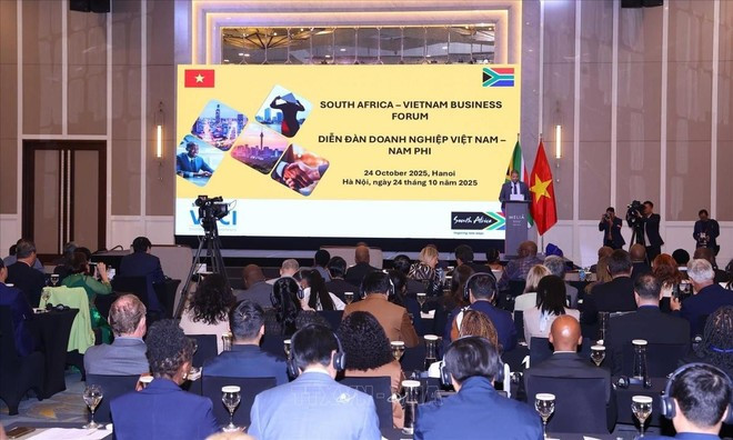 Escena del Foro Empresarial Vietnam-Sudáfrica 2025. (Foto: VNA)