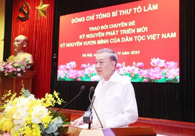 El secretario general del Partido Comunista de Vietnam, To Lam. (Fotografía: VNA) El secretario general del Partido Comunista de Vietnam, To Lam. (Fotografía: VNA)