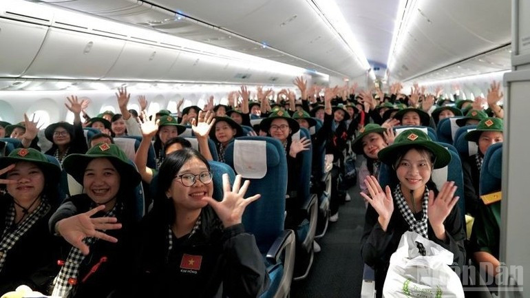 Para este vuelo, Vietnam Airlines ha puesto en servicio un Boeing 787, el buque insignia de su flota de nueva generación.