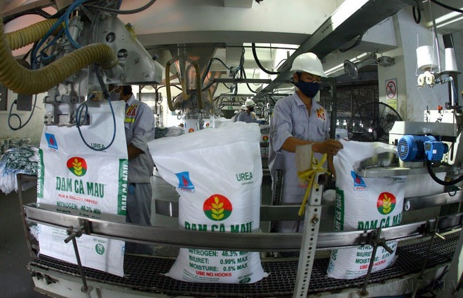 Las exportaciones de Vietnam a Angola se centran principalmente en rubros como arroz, productos textiles y fertilizantes. En la foto, empaquetado de fertilizantes en la empresa Ca Mau de Fertilizantes.