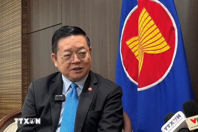 El secretario general de la Asean, Kao Kim Hourn. (Foto: VNA) El secretario general de la Asean, Kao Kim Hourn. (Foto: VNA)