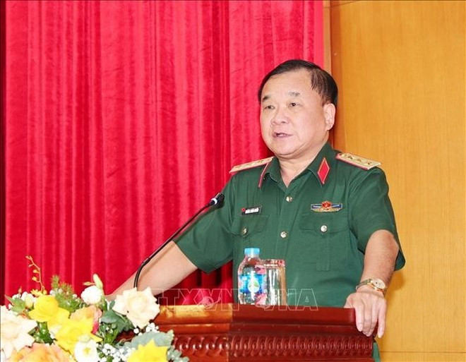 El teniente general Hoang Xuan Chien, viceministro de Defensa, habla en la reunión. (Foto: VNA) El teniente general Hoang Xuan Chien, viceministro de Defensa, habla en la reunión. (Foto: VNA)