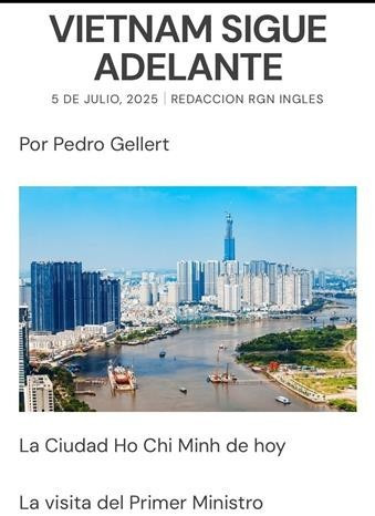 El artículo publicado en el periódico mexicano Regeneración. (Fotografía: VNA) El artículo publicado en el periódico mexicano Regeneración. (Fotografía: VNA)