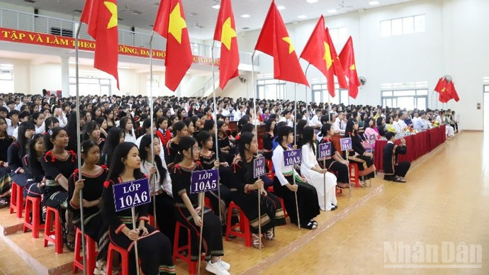 La escuela preuniversitario internado para estudiantes étnicos N'Trang Long en Dak Lak se prepara para el año escolar 2025-2026.