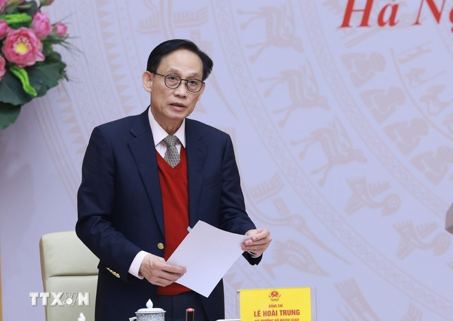 El ministro de Relaciones Exteriores de Vietnam, Le Hoai Trung. (Foto: VNA)