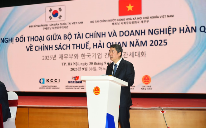 El viceministro de Finanzas vietnamita Cao Anh Tuan habla en el evento. (Foto: VNA) El viceministro de Finanzas vietnamita Cao Anh Tuan habla en el evento. (Foto: VNA)