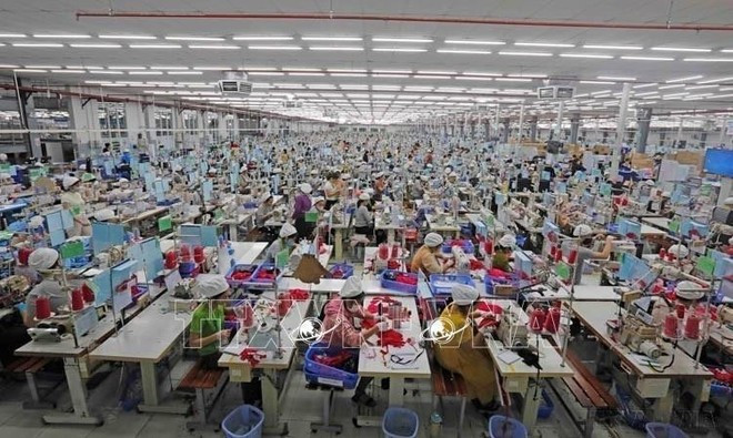 La empresa SCAVI Hue, totalmente alimentada con inversiones del Grupo Financière B’Lao (Francia), se especializa en la fabricación de ropa interior, deportiva y de protección en la ciudad de Hue. (Fotografía: VNA) La empresa SCAVI Hue, totalmente alimentada con inversiones del Grupo Financière B’Lao (Francia), se especializa en la fabricación de ropa interior, deportiva y de protección en la ciudad de Hue. (Fotografía: VNA)