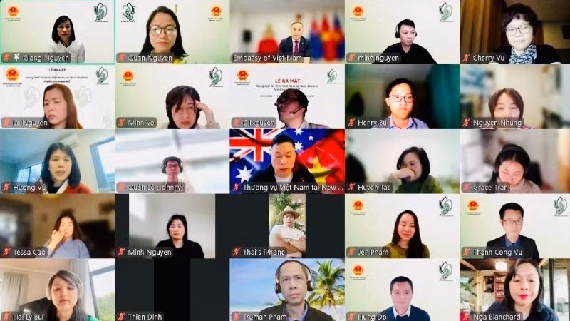Actualmente, la Red de Conocimiento de Vietnam en Nueva Zelanda cuenta con cerca de 100 miembros, entre expertos, académicos, empresarios, investigadores de posgrado, estudiantes y trabajadores. (Foto: Embajada de Vietnam en Nueva Zelanda) 