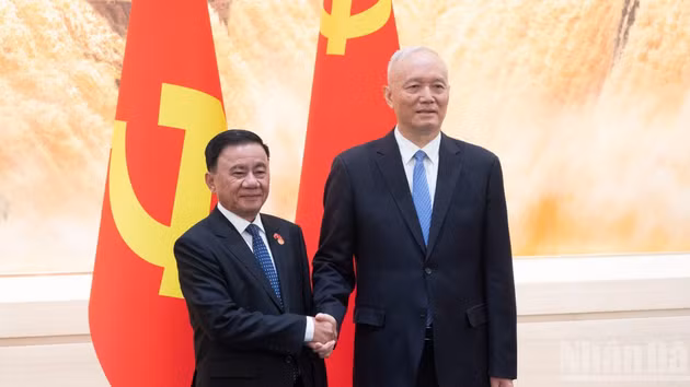 [Foto] Dirigente partidista de Vietnam se reúne con dirigente político de China