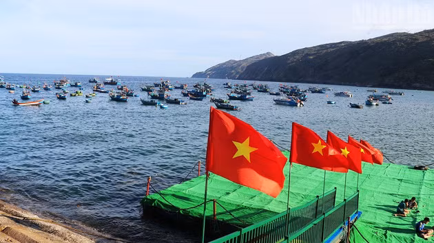 [Foto] Aprovechan potencial del puerto pesquero de Nhon Ly para desarrollar el turismo marítimo