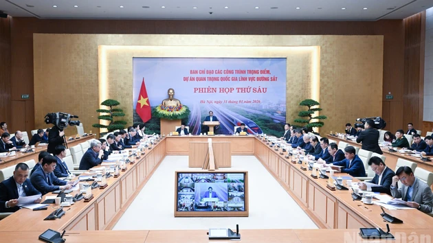 [Foto] Sexta reunión de Comité Directivo para obras clave y proyectos nacionales importantes en sector ferroviario