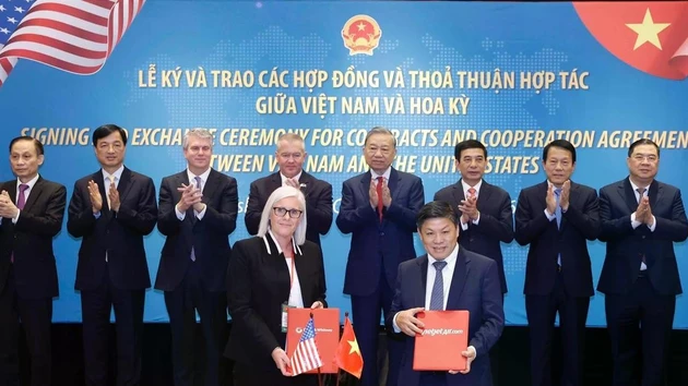 [Foto] Secretario general del PCV presencia la firma de acuerdos Vietnam–EE.UU.
