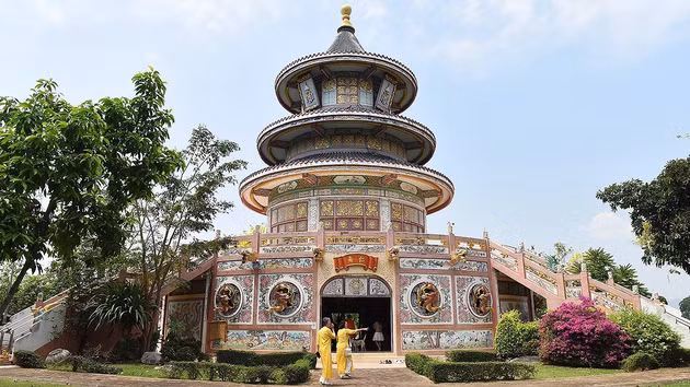 Khanh Tho, pagoda vietnamita en provincia tailandesa de Kanchanaburi