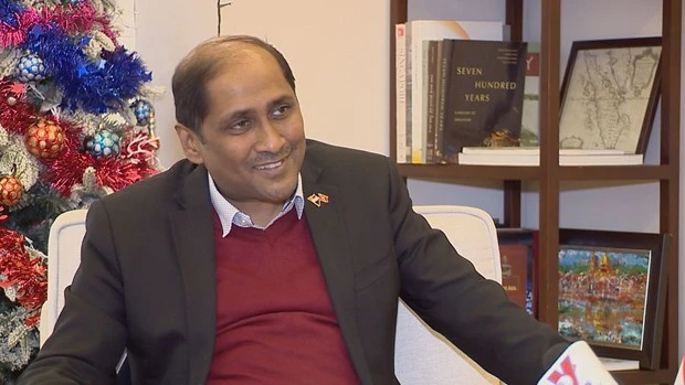 El embajador de Singapur en Vietnam, Jaya Ratnam. (Fotografía: VNA)