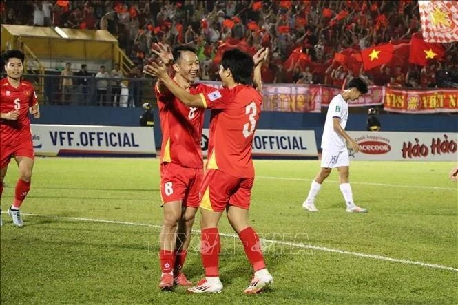 Vietnam derrota a Laos 5-0 en las eliminatorias de la Copa Asiática. (Fuente: VNA)