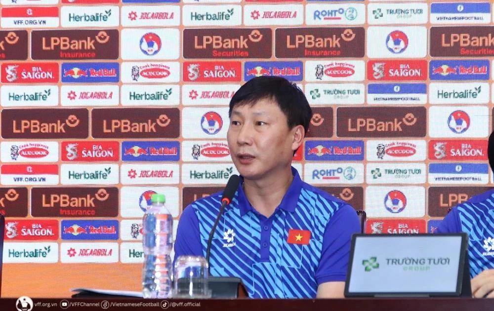 El entrenador de la selección nacional de fútbol de Vietnam, Kim Sang Sik (Foto: VNA)